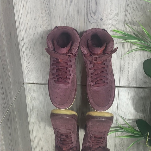 ❤️ Nike Air Force 1 High LV8 (GS) burgundy crush/b - Picture 2 of 8